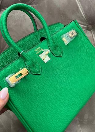 Зелёная сумка hermes birkin 255 фото