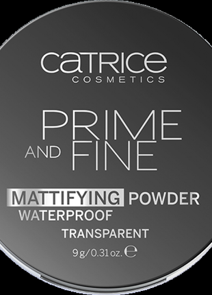 Водостойкая матирующая пудра
catrice prime and fine mattifying powder waterproof