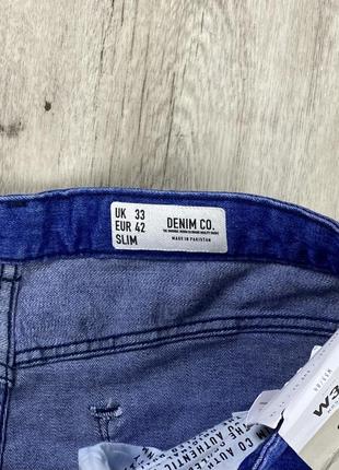 Denim co. slim шорты w33 размер новые джинсовые синие оригинал5 фото