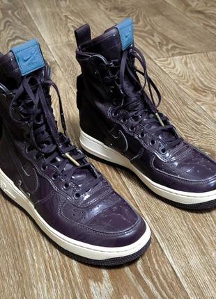 Женские кроссовки ruby rose x nike sf air force 1 premium port wine1 фото