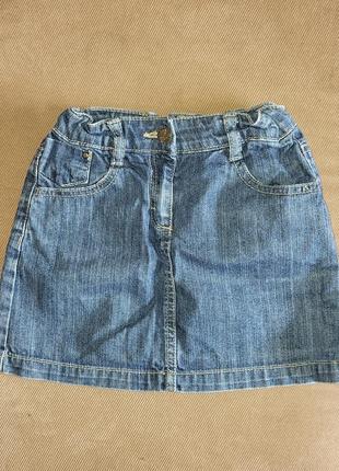 Джинсовая юбка la redoute для девочки