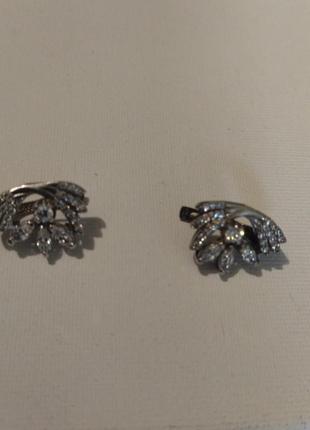 Серебряные женские серьги серёжки подарки женщинам и девушкам