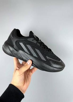 Мужские кроссовки адидас чёрные текстиль adidas ozelia black