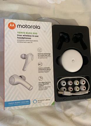 Навушники motorola verve buds 500 white2 фото