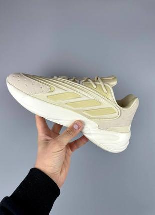 Мужские кроссовки адидас бежевые текстиль adidas ozelia beige5 фото