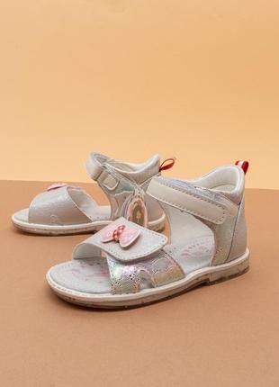 Босоніжки сандалі для дівчинки 21-26 срібні детские босоножки для девочки tom.m