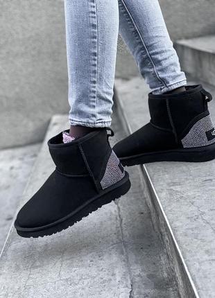 Ugg mini classic black 🆕 шикарные женские угги 🆕 купить наложенный платёж