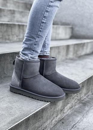 Ugg mini classic grey 🆕 шикарные женские угги 🆕 купить наложенный платёж