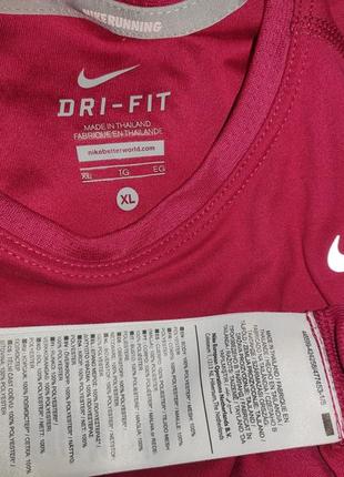 Нова спорт сток фірмова футболка nike running large top dri fit.хл6 фото