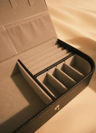 Кожаный ящик, органайзер для ювелирных изделий3 фото