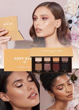 Палетка тіней abh soft glam 2 mini eyeshadow palette anastasia beverly hills2 фото