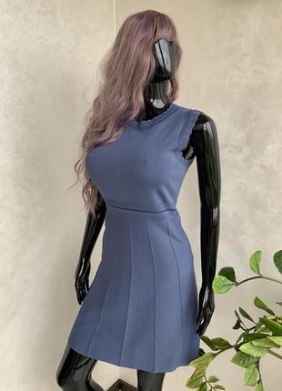 Zara стильное платье стрейч в сиреневом цвете7 фото