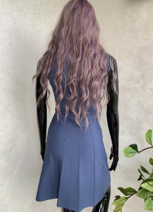 Zara стильное платье стрейч в сиреневом цвете6 фото