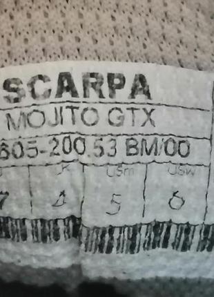 Кросiвки scarpa  mojito gtx на стопу 23-23,5 см gore-tex6 фото