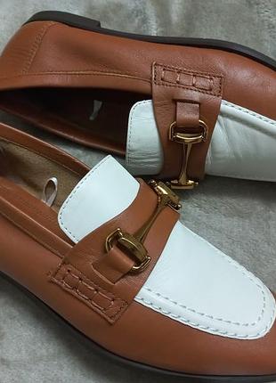 Туфли-лоферы кожа жен. 38-38.5 р.zara вьетнам