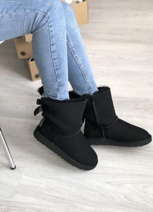 Ugg bailey bow black🆕 шикарные женские угги 🆕 купить наложенный платёж8 фото