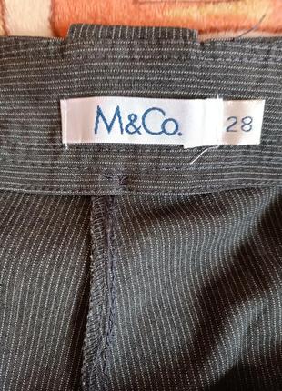 Штани палаццо сірого кольору в смужку m&co.8 фото