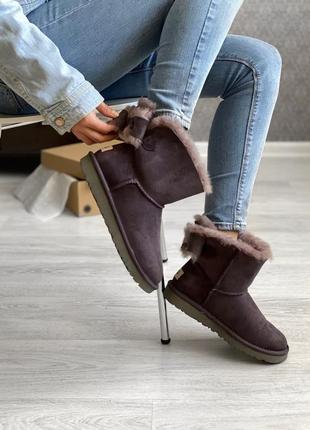 Ugg mini bailey bow violet🆕 шикарные женские угги 🆕 купить наложенный платёж