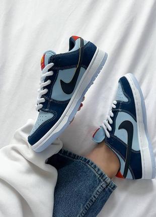 Кросівки why so sad? x nike sb dunk low pro 'coastal blue'3 фото