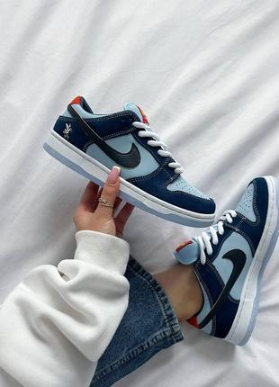 Кросівки why so sad? x nike sb dunk low pro 'coastal blue'1 фото