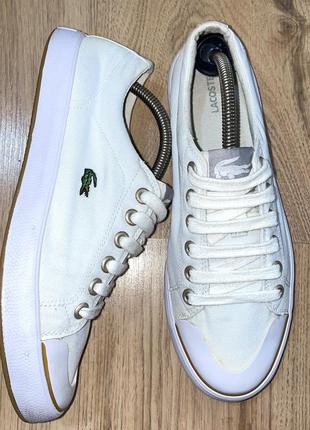 Парусиновые кеды lacoste2 фото