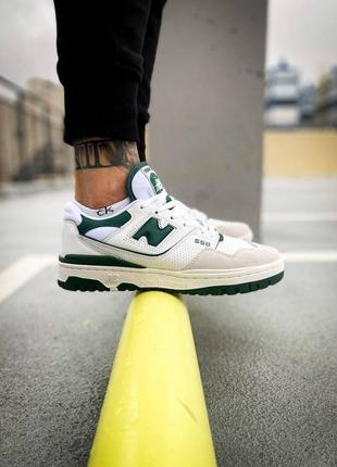 New balance 550 white green