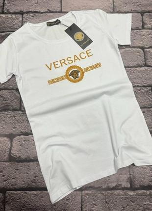 ♥️жіноча  футболка у стилі "versace"❤️lux якість