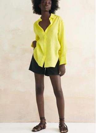 Zara льняна сорочка ,різні моделі8 фото