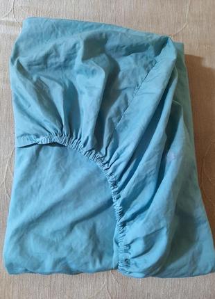 Простынь на резинке натяжная 
поликотонн
англия ,single fitted sheet
 размер
 92см х 190см1 фото