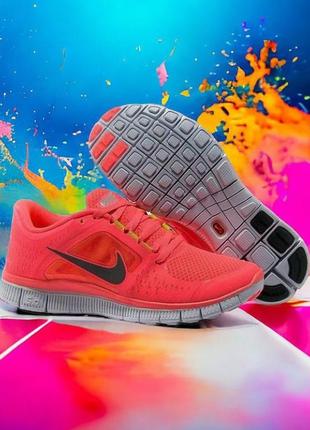 Кроссовки женские nike free run 5.0 3 рефлективным логотипом кроссы кроссовки жеncкие найк1 фото