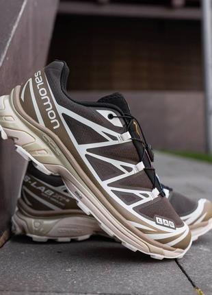 Кросівки salomon s lab xt-6 kangaroo brown beige4 фото