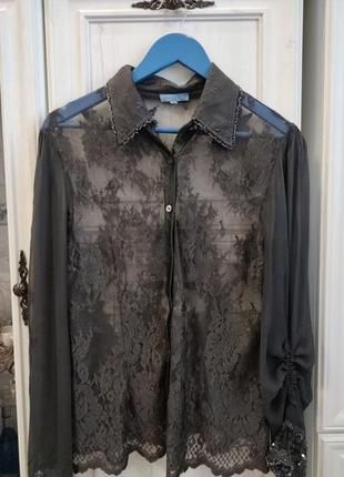 Блуза з мережива від ganesha ibiza,  розмір xl