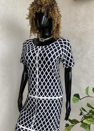 Трикотажное стрейч платье миди французского бренда1 фото