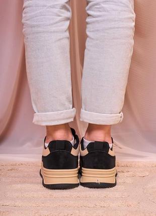 Sneakers 1995 black beige4 фото