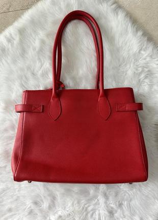 Красная сумка giorgio в стиле hermes birkin5 фото