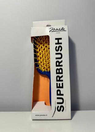 Гребінець superbrush janeke жовто-синя