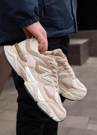 Мужские кроссовки new balance 9060 beige full