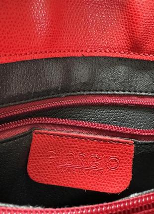 Красная сумка giorgio в стиле hermes birkin7 фото