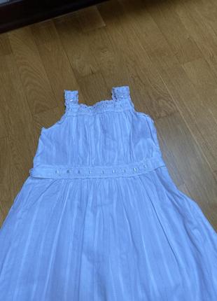Очень нежное хлопковое платье для девочки 4-роков 104-110 см2 фото