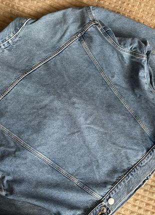 Базовая джинсовая куртка оверсайз джинсовка zara3 фото