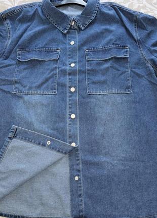 Стильная джинсовая рубашка/куртка/кардиган7 фото