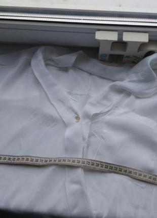 Біла блуза аіскоза шовк4 фото
