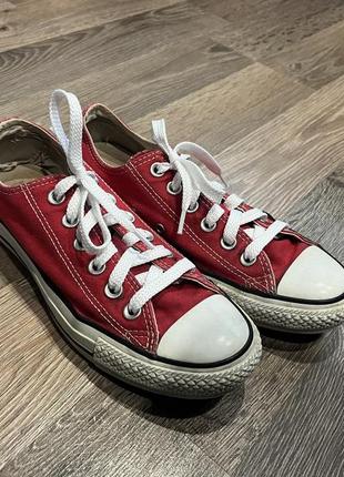 Конверсы красные / converse