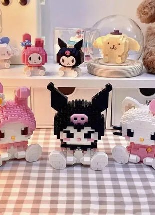 Конструктор lego лего kuromi куромі melody мелоді хеллоу кітті hello kitty