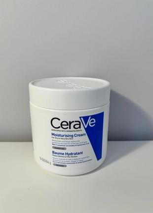 Зволожувальний крем для дуже сухої шкіри обличчя і тіла cerave moisturising cream