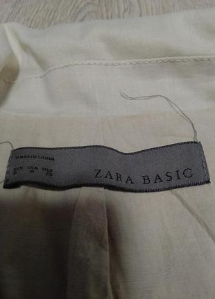 Жакет пиджак летний молочного цвета zara6 фото