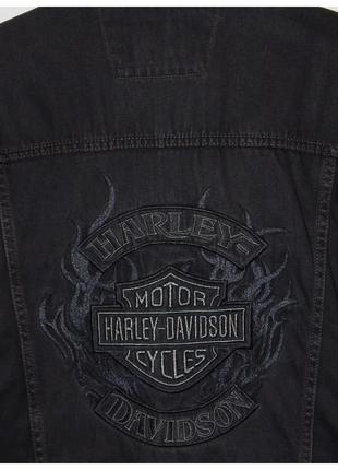 Винтажная джинсовая куртка harley davidson (2008 год)2 фото