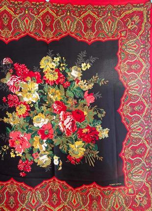 Дизайнерский платок шелк albert nipon, япония