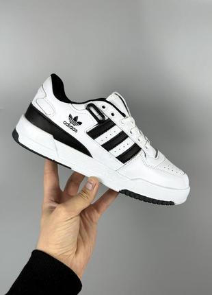 Adidas forum low white/black1 фото