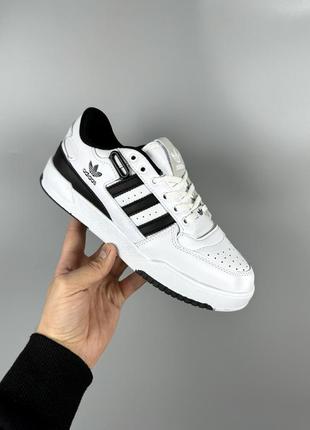 Adidas forum low white/black2 фото